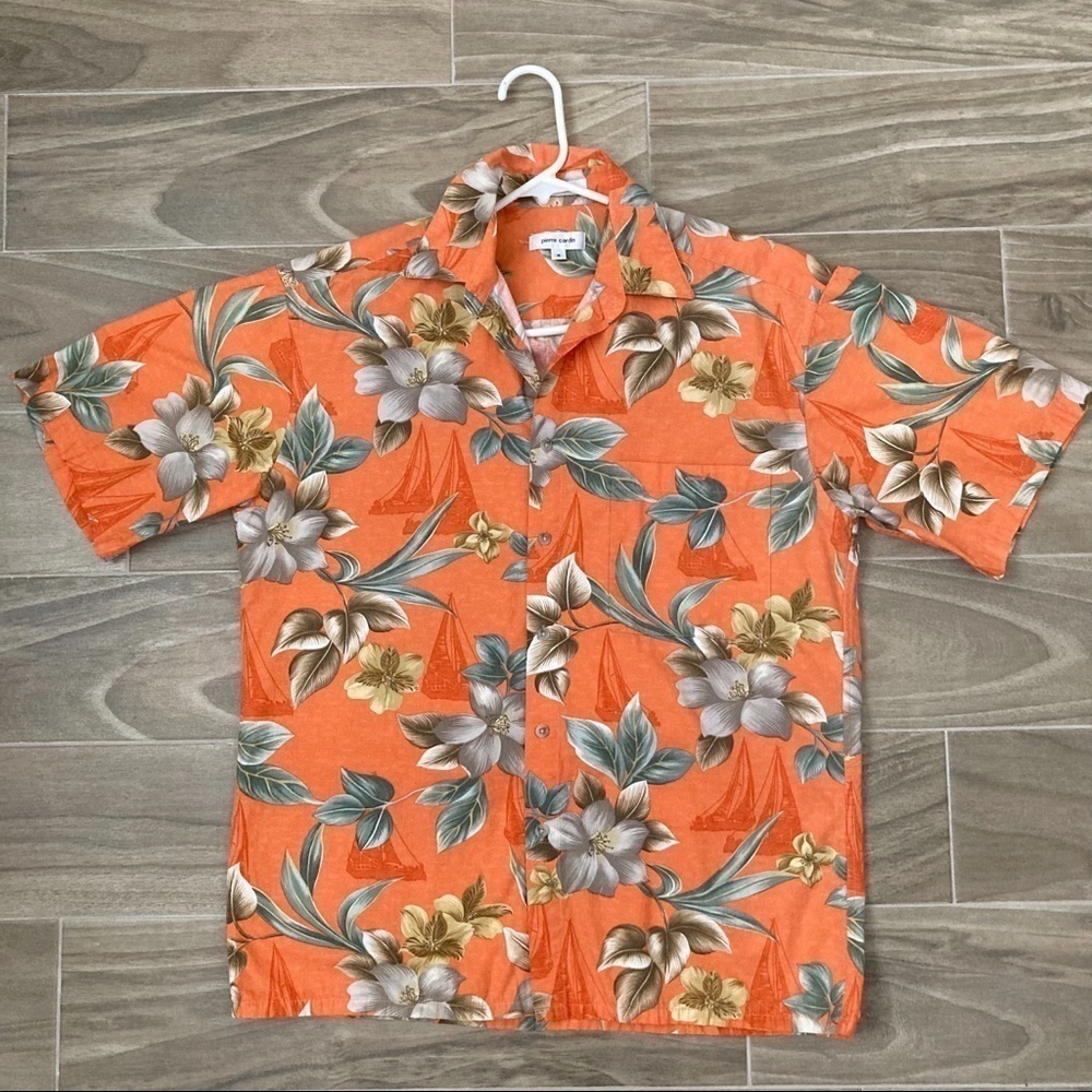 Pierre Cardin Hawaiian Print Shirt | Size M